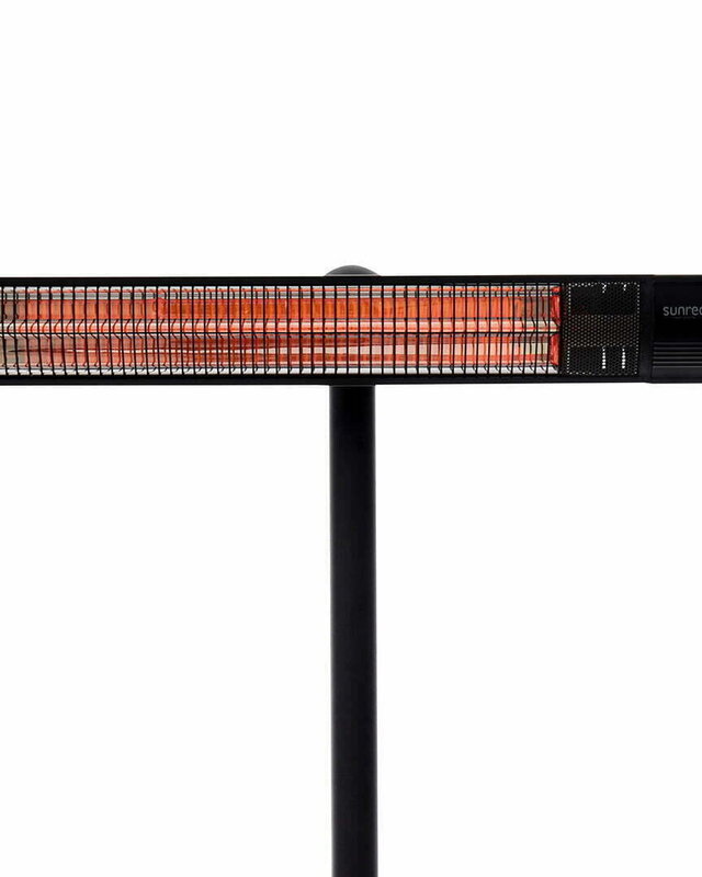 SUNRED Terrasverwarmer Donker staand zwart 2500 watt