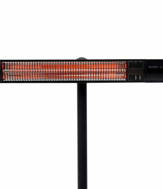 SUNRED Terrasverwarmer Donker staand zwart 2500 watt