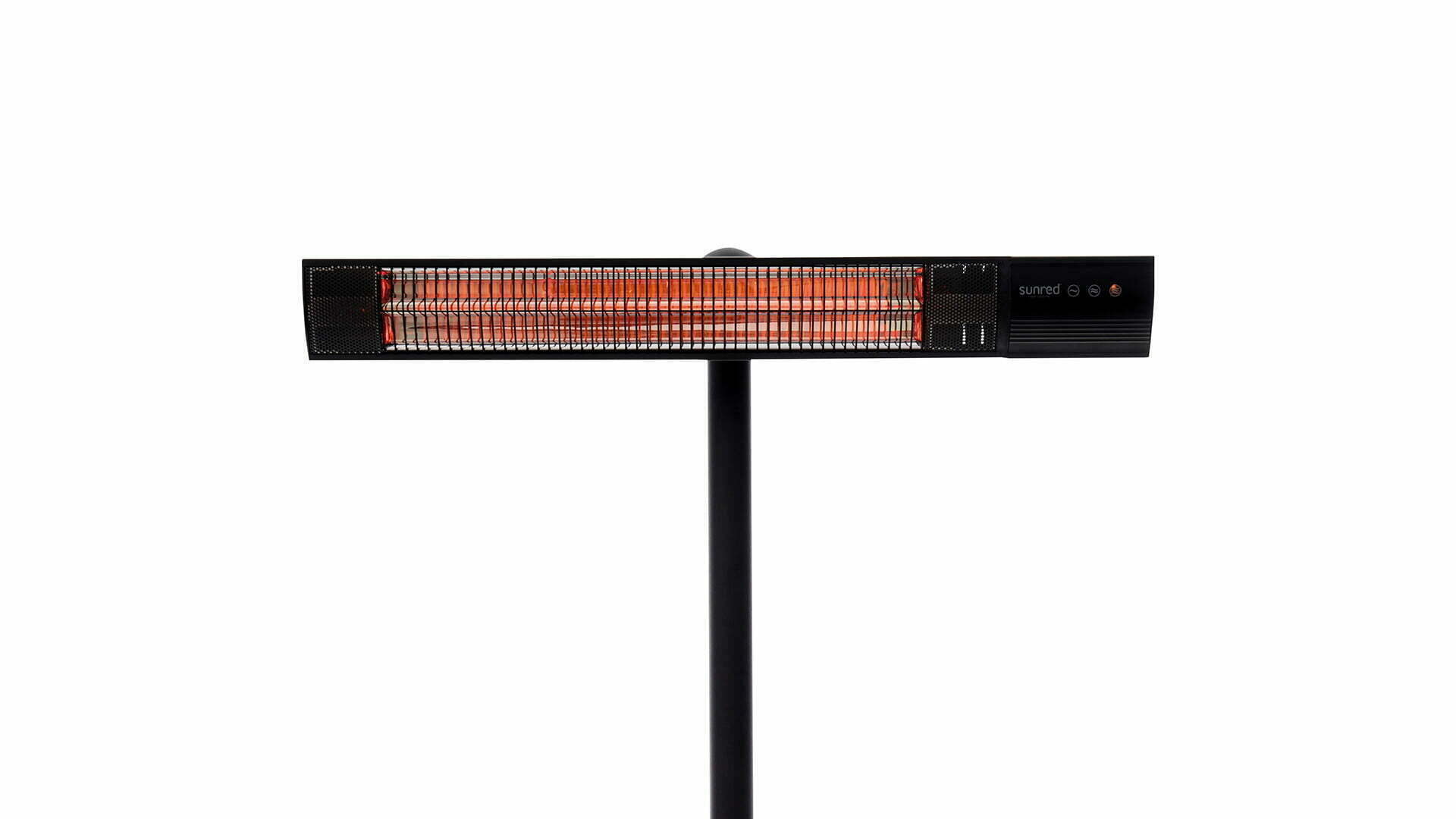 SUNRED Terrasverwarmer Donker staand zwart 2500 watt