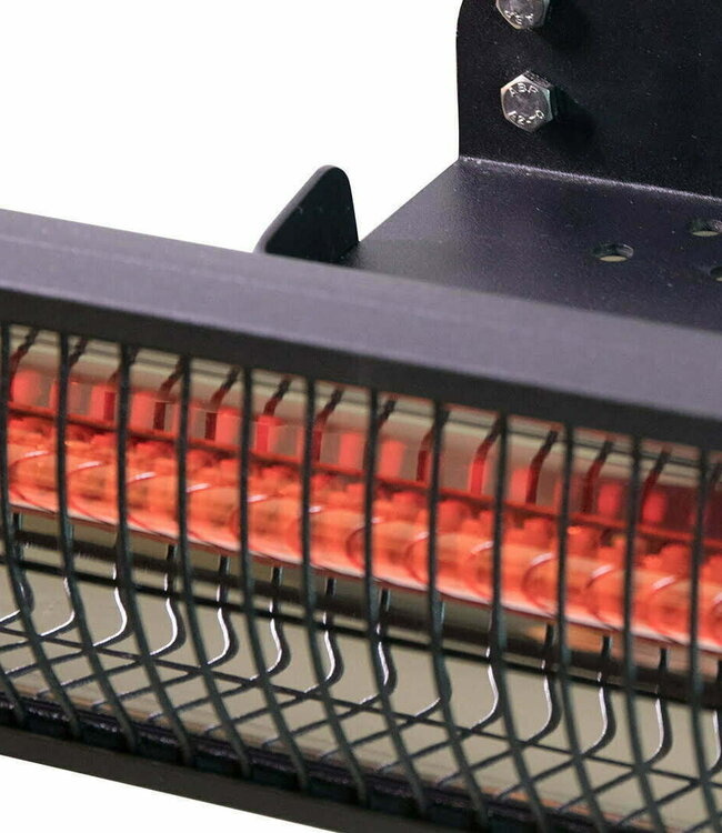 SUNRED Terrasverwarmer Donker wandmodel zwart 2500 watt