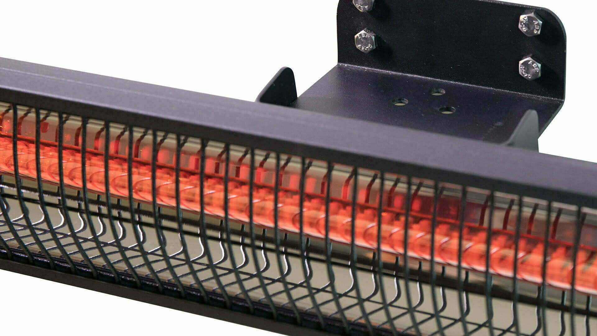 SUNRED Terrasverwarmer Donker wandmodel zwart 2500 watt
