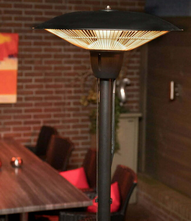 SUNRED Terrasverwarmer Barcelona Helder staand zwart 1500 watt