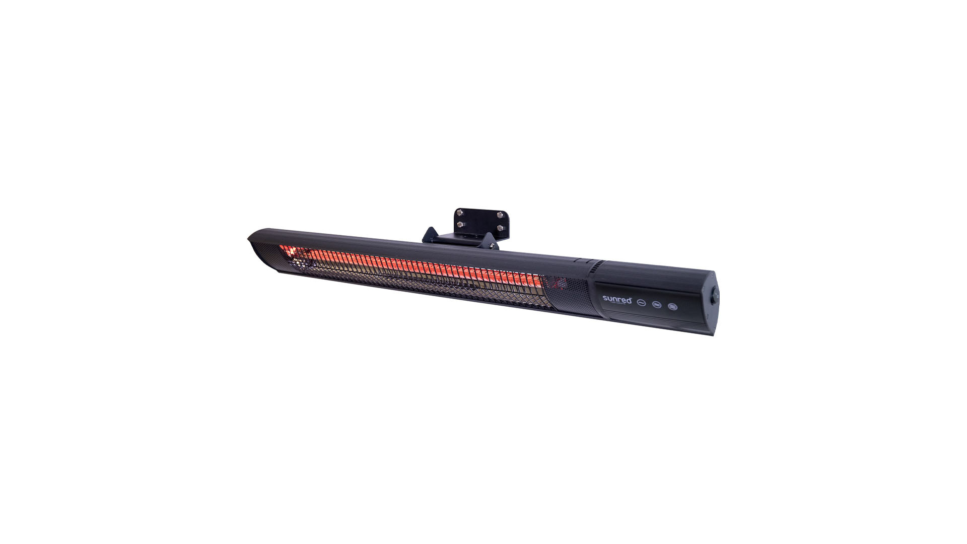 SUNRED Terrasverwarmer Donker wandmodel zwart 1500 watt