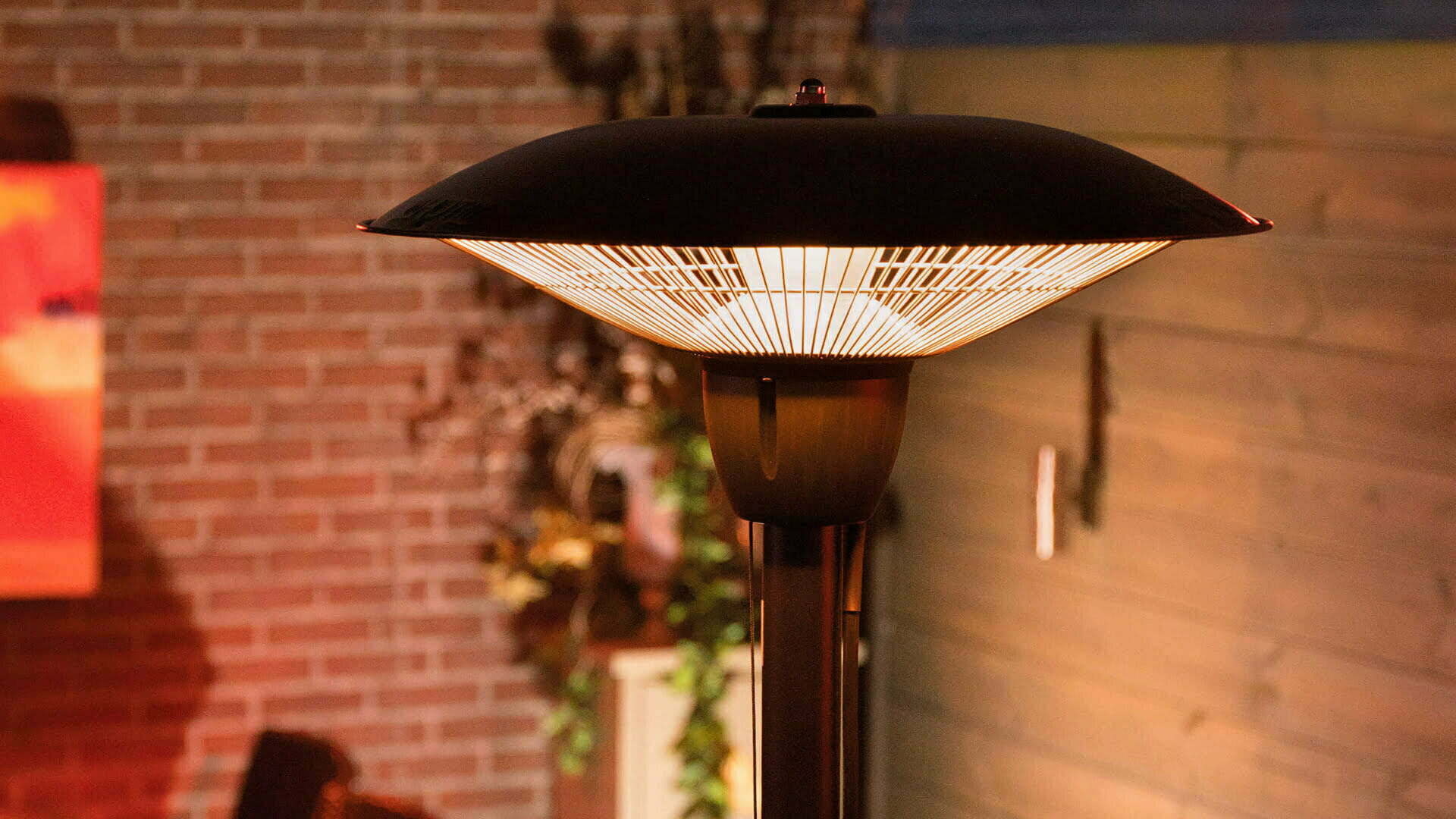 SUNRED Terrasverwarmer Barcelona Helder staand zwart 1500 watt