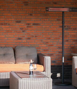 SUNRED Terrasverwarmer Donker staand zwart 2500 watt