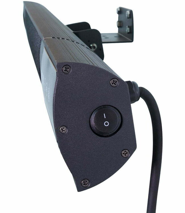 SUNRED Terrasverwarmer Donker wandmodel zwart 1500 watt