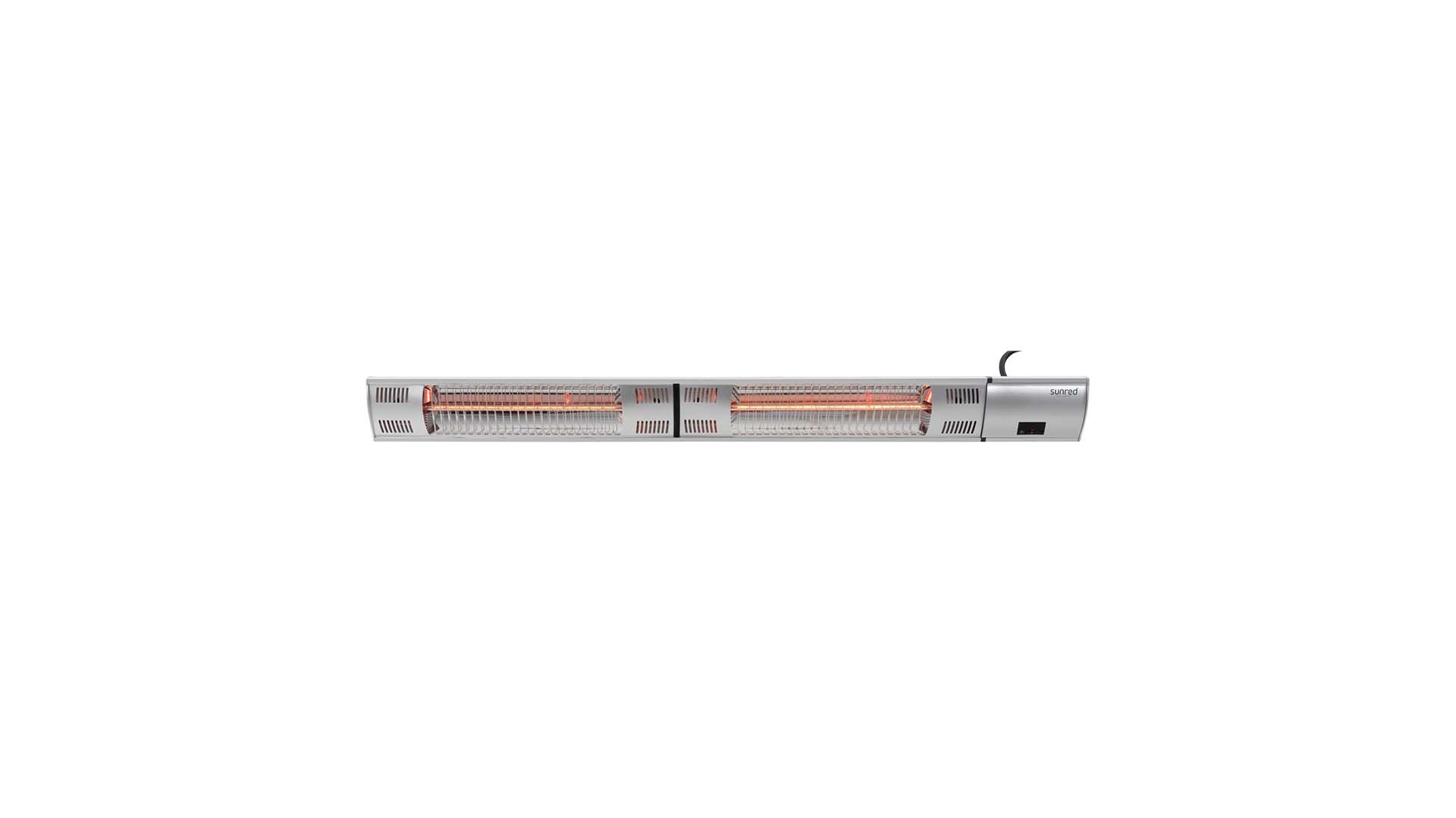 SUNRED Terrasverwarmer Ultra hangend/wand, zilver, 3000 watt