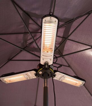SUNRED Terrasverwarmer Bright parasol zwart 2000 watt