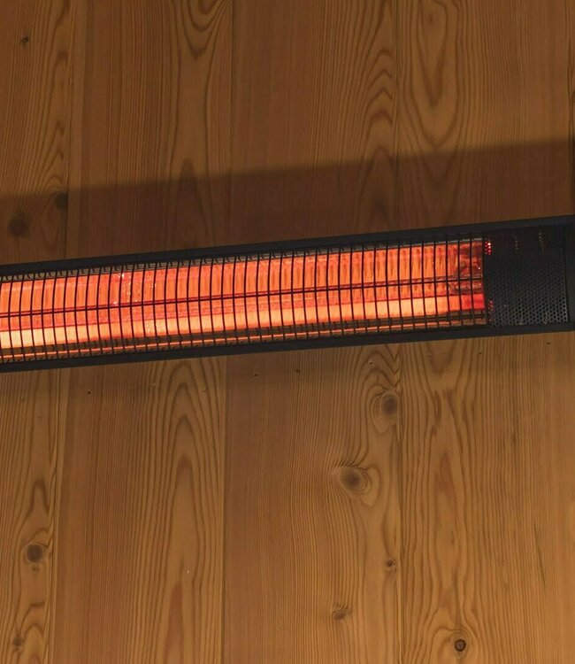 SUNRED Terrasverwarmer Donker wandmodel zwart 1500 watt