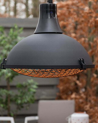SUNRED Terrasverwarmer Indus II Helder Hangend Zwart 2100 Watt