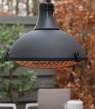 SUNRED Terrasverwarmer Indus II Helder Hangend Zwart 2100 Watt