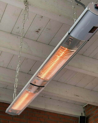 SUNRED Terrasverwarmer Ultra hangend/wand, zilver, 3000 watt