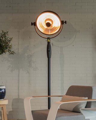 SUNRED Terrasverwarmer Retro Helder Staand Zwart 2100 watt