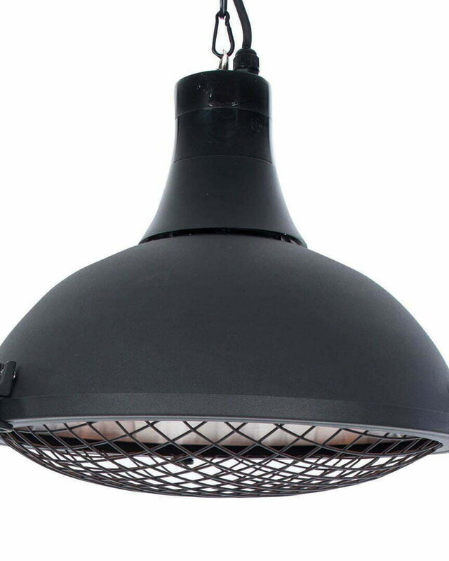 SUNRED Terrasverwarmer Indus II Helder Hangend Zwart 2100 Watt