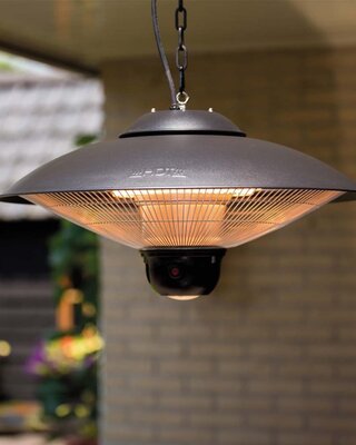 SUNRED Terrasverwarmer Sirius Helder Hangend Zwart 2100 Watt