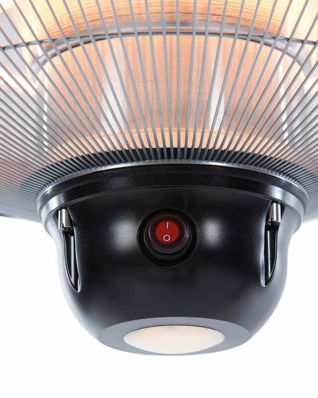 SUNRED Terrasverwarmer Sirius Helder Hangend Zwart 2100 Watt