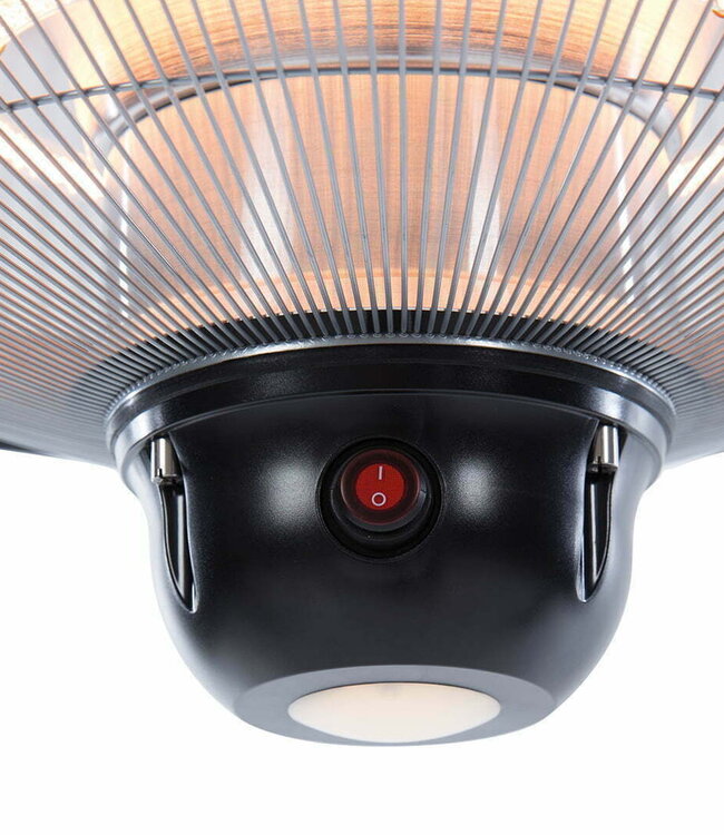 SUNRED Terrasverwarmer Sirius Helder Hangend Zwart 2100 Watt