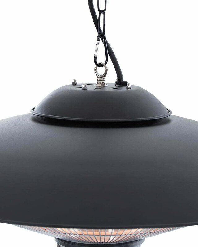 SUNRED Terrasverwarmer Sirius Helder Hangend Zwart 2100 Watt