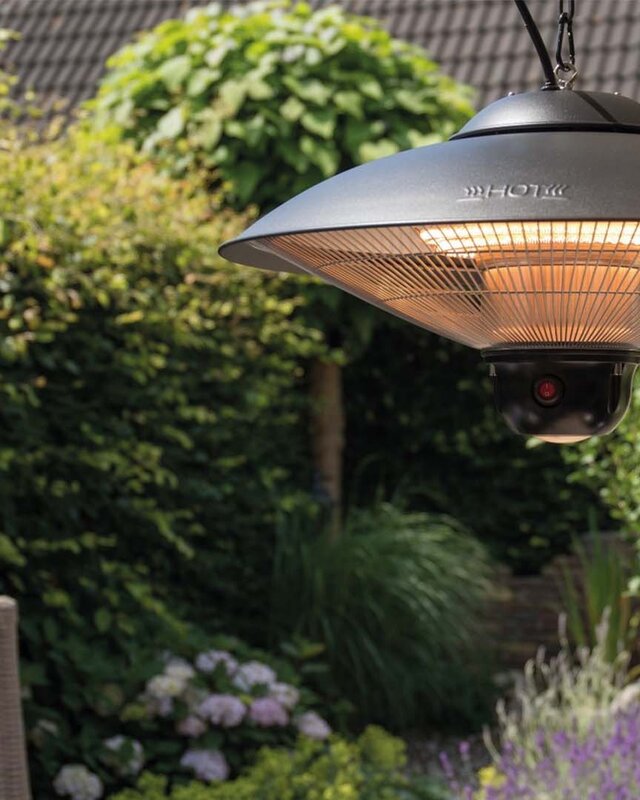 SUNRED Terrasverwarmer Sirius Helder Hangend Zwart 2100 Watt