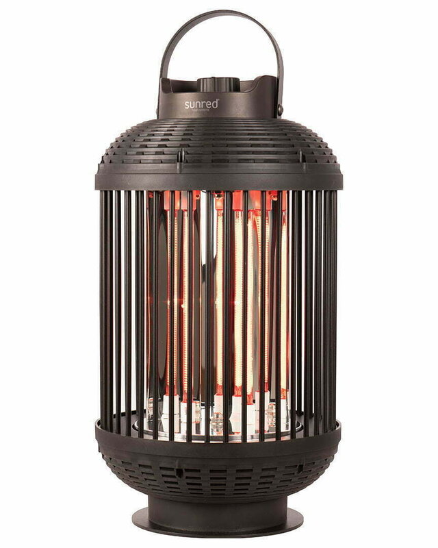 SUNRED Terrasverwarmer Indox Donker Tafelmodel Zwart 1200 Watt