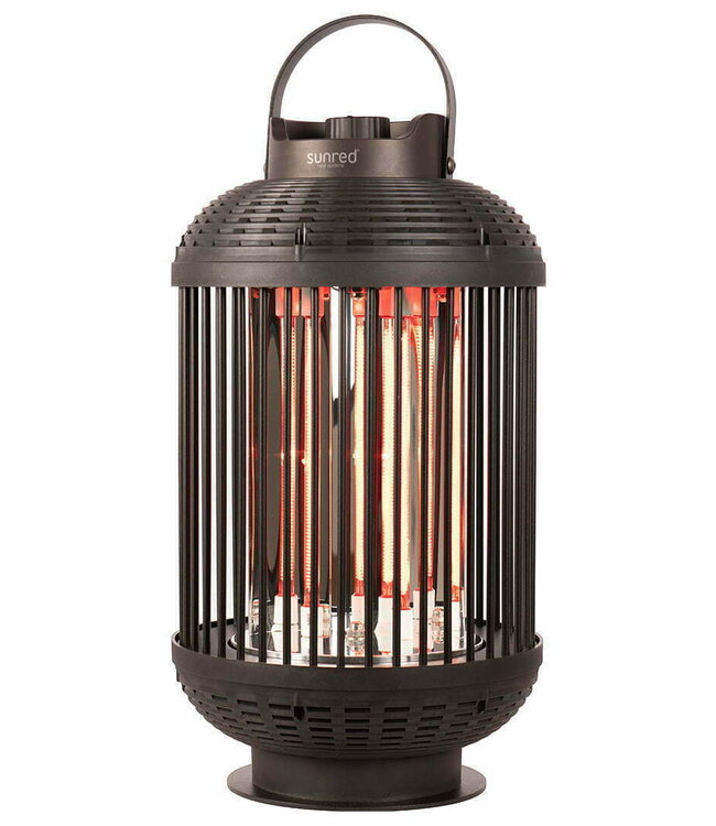 SUNRED Terrasverwarmer Indox Donker Tafelmodel Zwart 1200 Watt