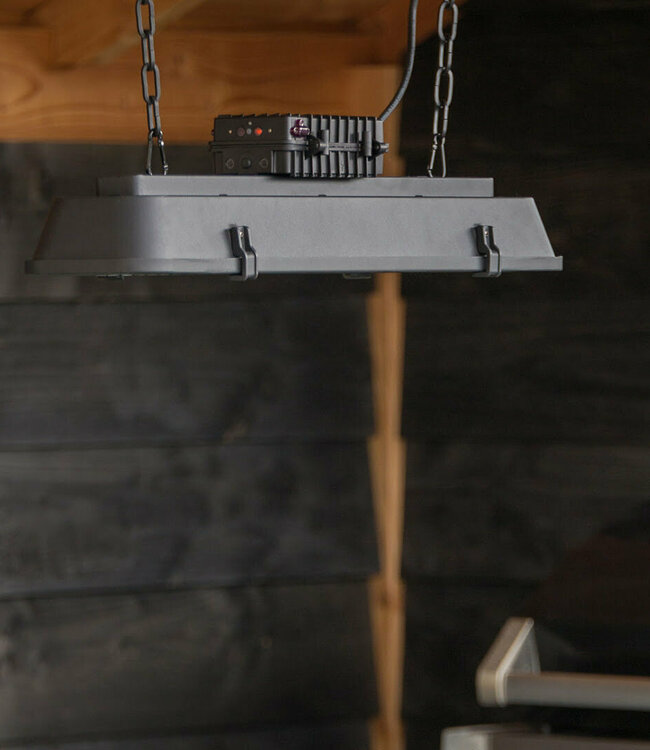 SUNRED Terrasverwarmer Vintage Donker Hangend Zwart 2500 Watt