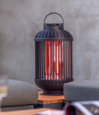 SUNRED Terrasverwarmer Indox Donker Tafelmodel Zwart 1200 Watt