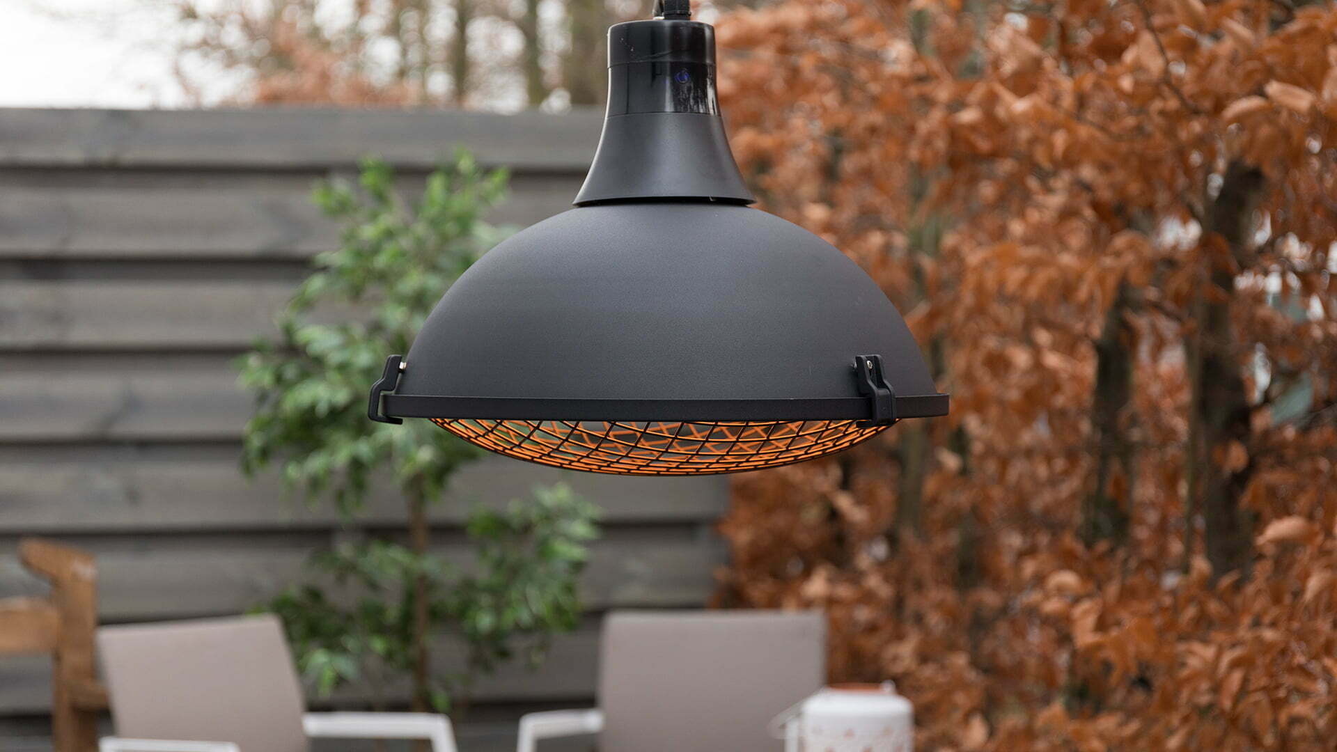 SUNRED Terrasverwarmer Indus II Helder Hangend Zwart 2100 Watt