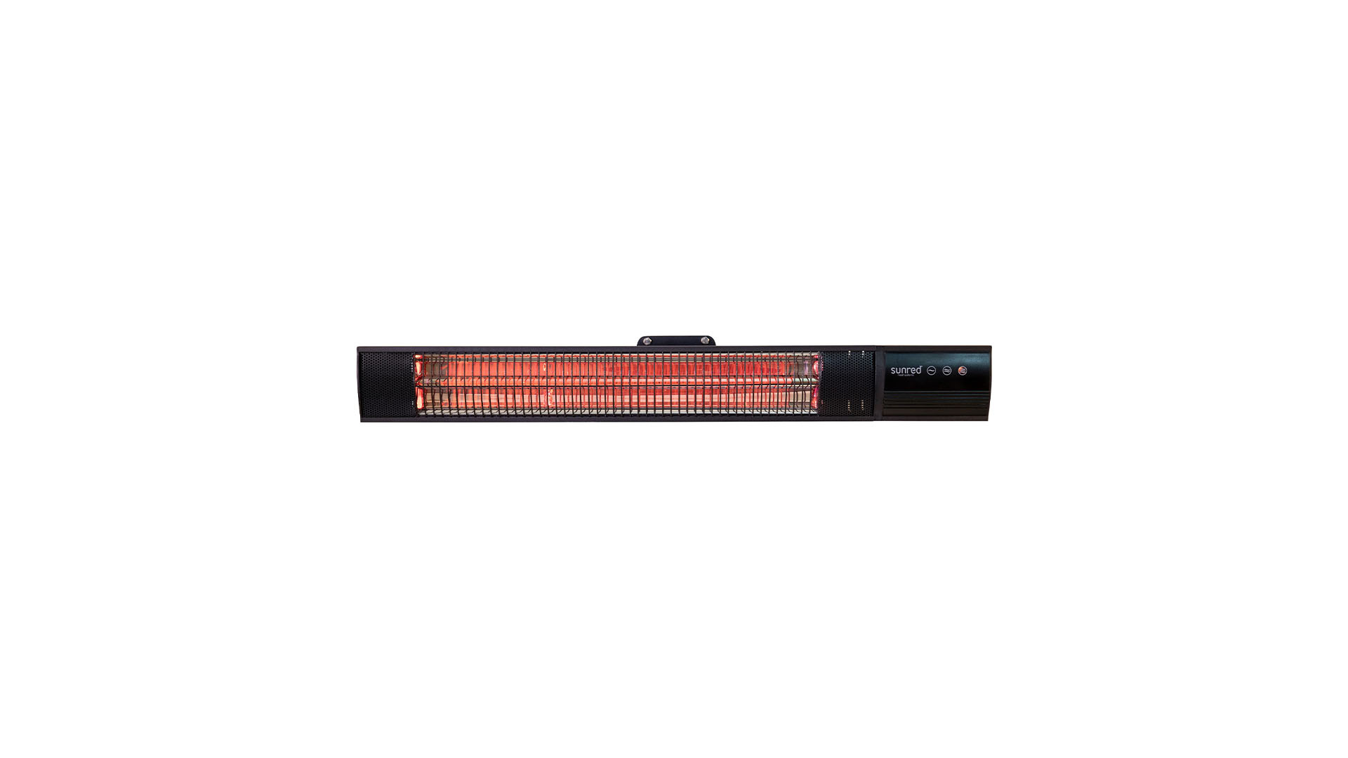 SUNRED Terrasverwarmer Donker wandmodel zwart 2500 watt