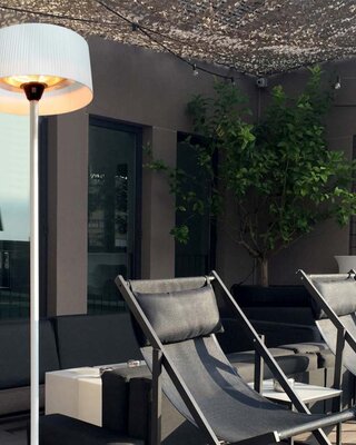SUNRED Terrasverwarmer Artix Helder Staand Wit 2100 Watt