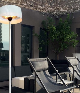 SUNRED Terrasverwarmer Artix Helder Staand Wit 2100 Watt