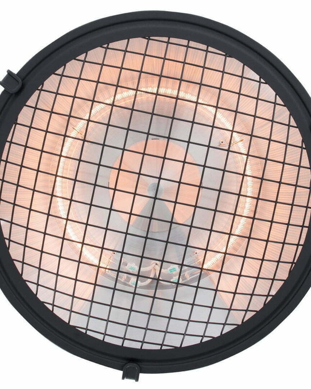 SUNRED Terrasverwarmer Indus II Helder Hangend Zwart 2100 Watt