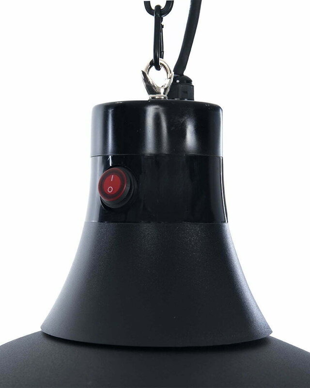SUNRED Terrasverwarmer Indus II Helder Hangend Zwart 2100 Watt