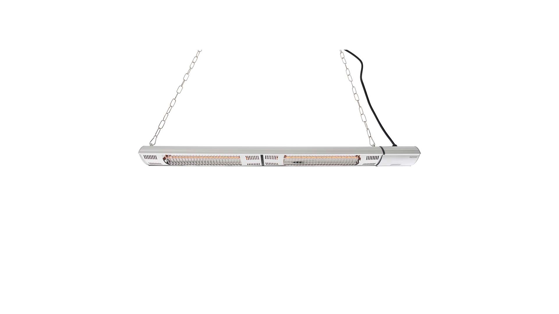 SUNRED Terrasverwarmer Ultra hangend/wand, zilver, 3000 watt
