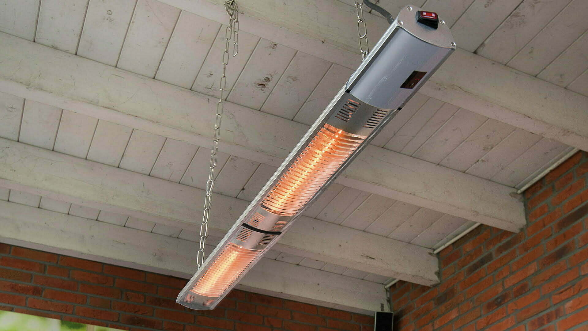 SUNRED Terrasverwarmer Ultra hangend/wand, zilver, 3000 watt