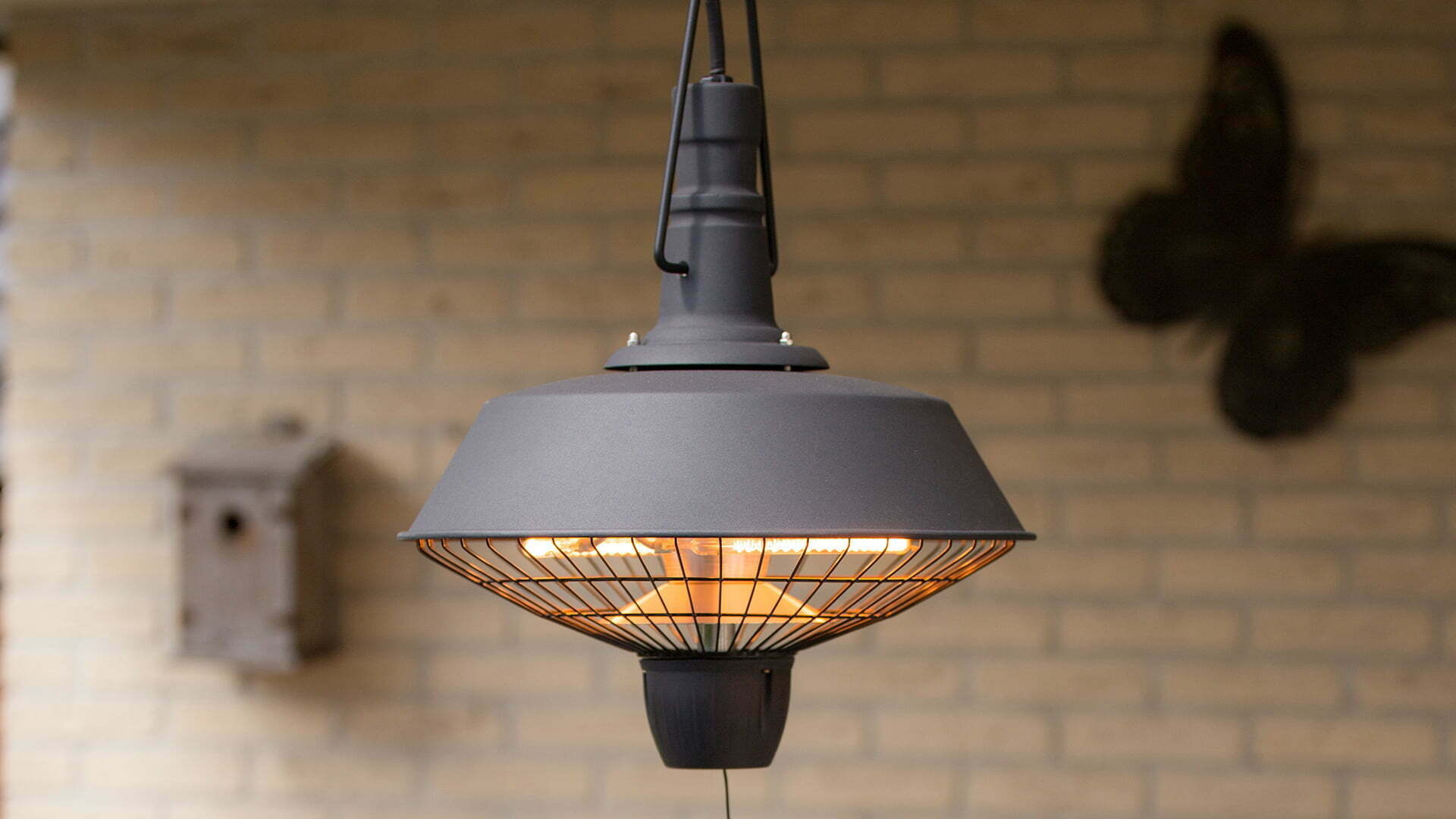 SUNRED Terrasverwarmer Indus Bright hangend zwart 2100 watt