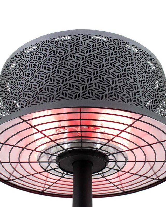 SUNRED Terrasverwarmer Moderna Artix Ultra Slim Staand Zwart 2000 watt