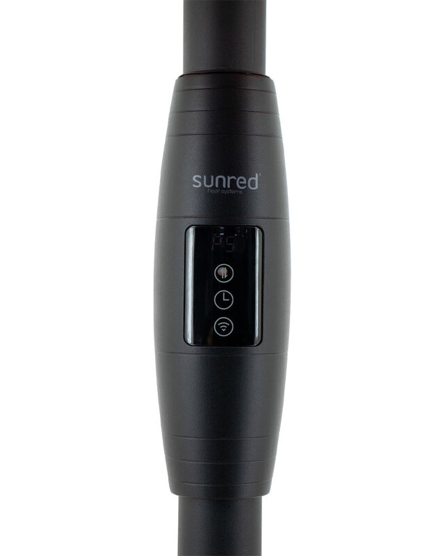 SUNRED Terrasverwarmer Moderna Artix Ultra Slim Staand Zwart 2000 watt