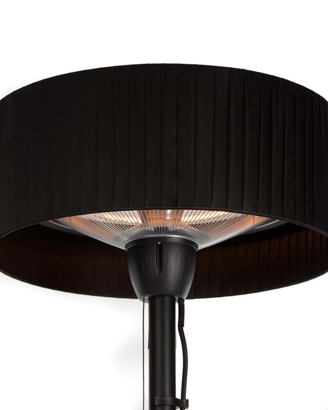 SUNRED Terrasverwarmer Artix Bright Staand Zwart 1500 Watt