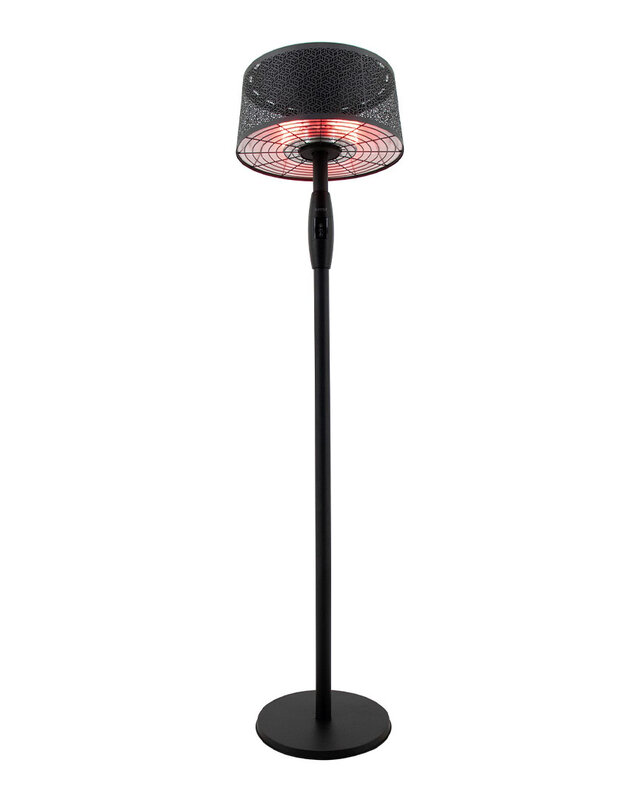 SUNRED Terrasverwarmer Moderna Artix Ultra Slim Staand Zwart 2000 watt