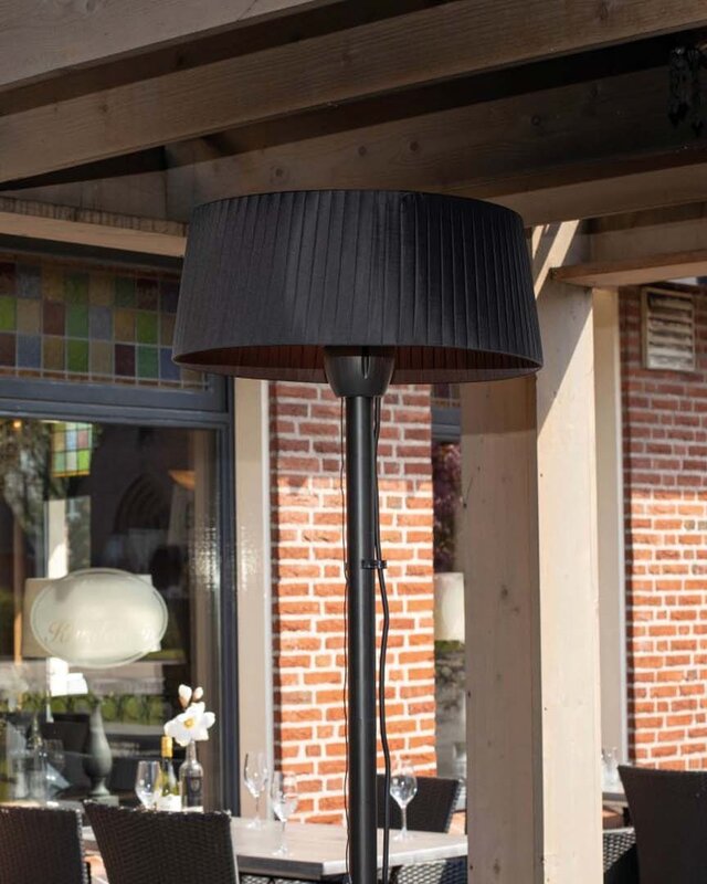 SUNRED Terrasverwarmer Artix Bright Staand Zwart 1500 Watt