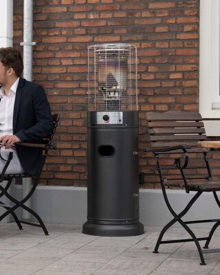 SUNRED Terrasverwarmer Propus Lounge gas grijs 10.000 watt