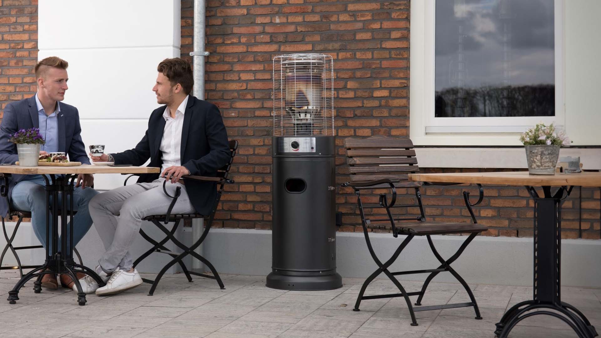 SUNRED Terrasverwarmer Propus Lounge gas grijs 10.000 watt
