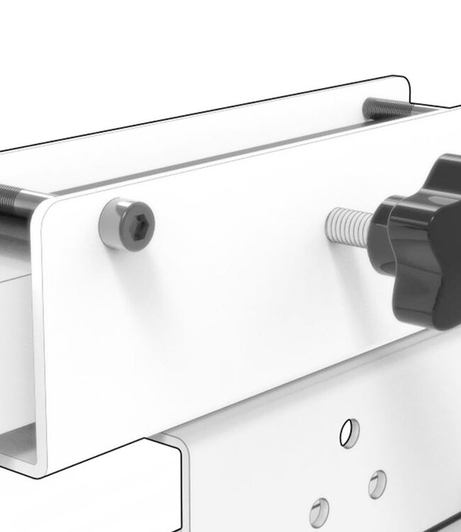 SUNRED Universele bevestigingsbeugel Zwart