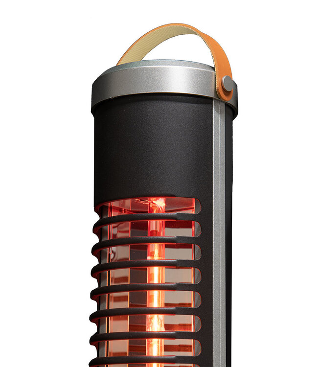 SUNRED Terrasverwarmer Apollo Ultra Slim tafel zwart 1200 watt