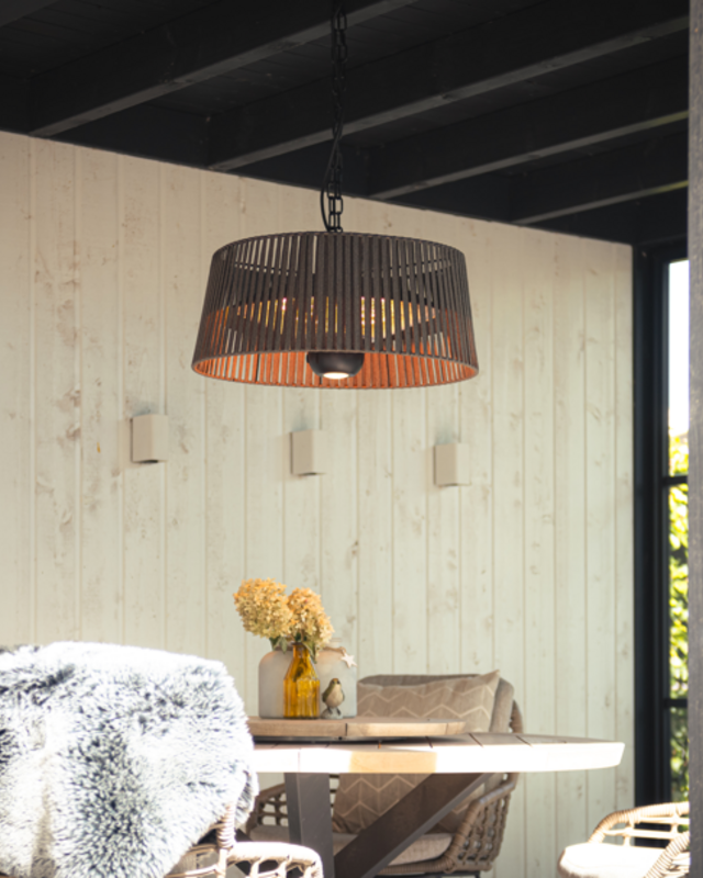 SUNRED Terrasverwarmer Artix Corda Bright Hangend Bruin 1800 Watt