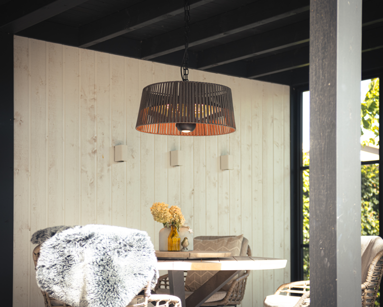 SUNRED Terrasverwarmer Artix Corda Bright Hangend Bruin 1800 Watt