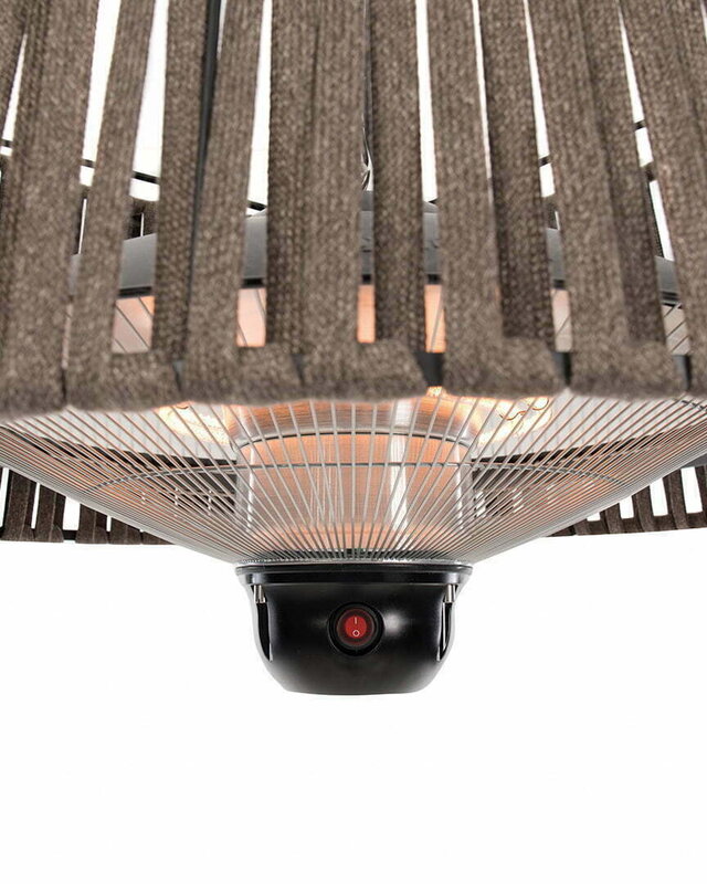 SUNRED Terrasverwarmer Artix Corda Bright Hangend Bruin 1800 Watt