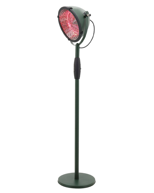 SUNRED Terrasverwarmer Indus Ultra Slim Staand Jadegroen 2100 Watt