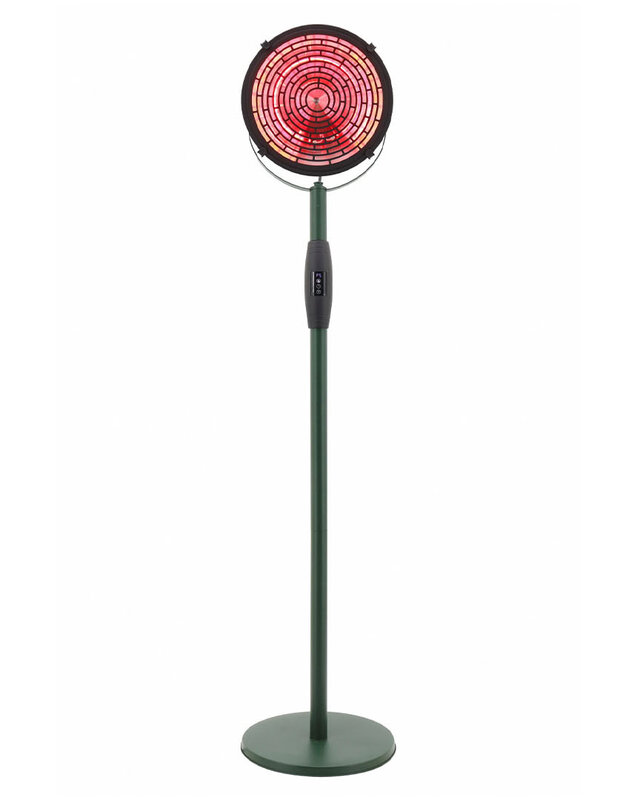 SUNRED Terrasverwarmer Indus Ultra Slim Staand Jadegroen 2100 Watt